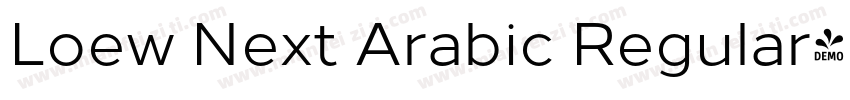 Loew Next Arabic Regular字体转换